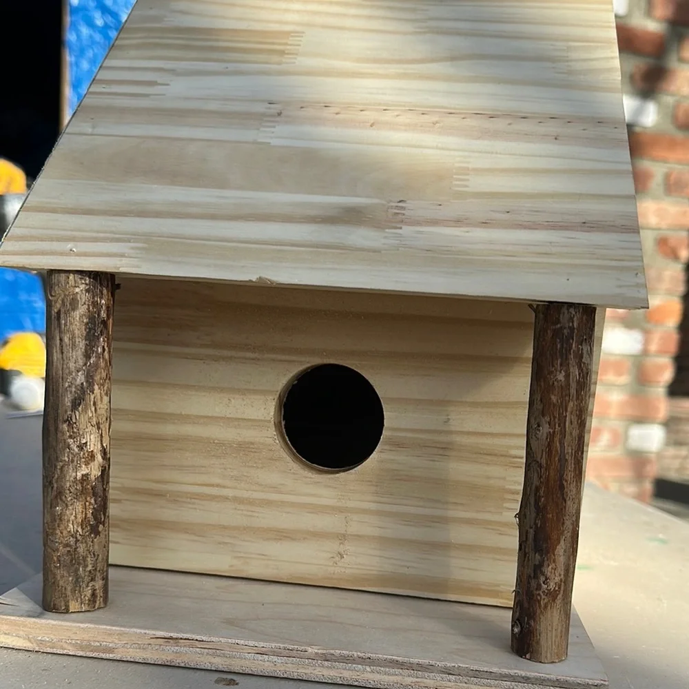 Natural Wooden Birdhouse